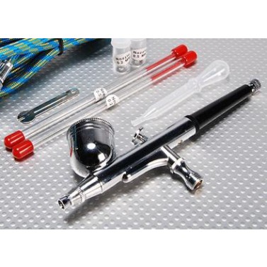 TWIN-ACTION AIRBRUSH-SET, Chinahobbyline