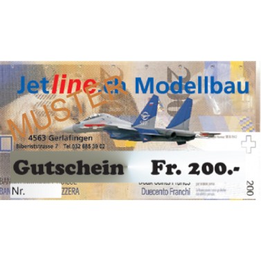 GUTSCHEIN CHF 200.-