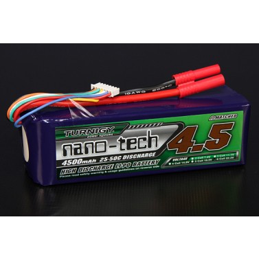 TURNIGY NANO-TECH 4500mAh 6S 25-50C,Chinahobbyline