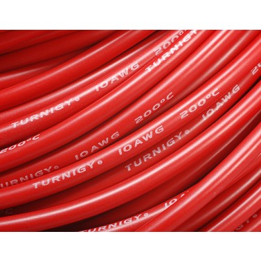 SILIKONKABEL 10AWG SCHWARZ / ROT, Chinahobbyline