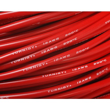 SILIKONKABEL 12AWG SCHWARZ / ROT, Chinahobbyline