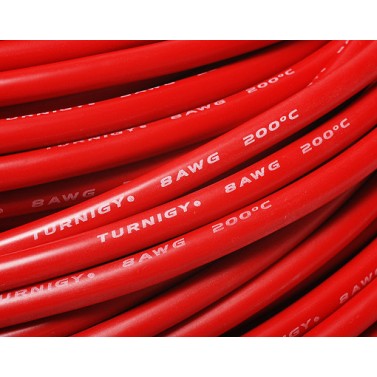 SILIKONKABEL 8AWG SCHWARZ / ROT, Chinahobbyline