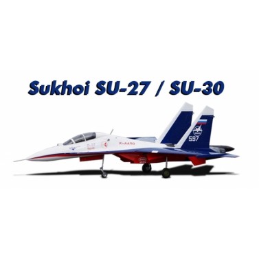 SUKHOI SU-27 UB 1:3,75 (white/red/blue), CARF-MODELS
