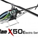 TITAN X50 FLYBARLESS KIT MIT CARBONBLÄTTER, Thunder Tiger