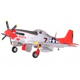 Giant Mustang P-51D Red Tail, Spw 1700mm, PNP-Set mit Gyro, FMS