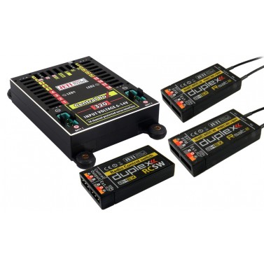 Jeti Akkuweiche Central Box 320 mit 2x Rsat2 und RCSW