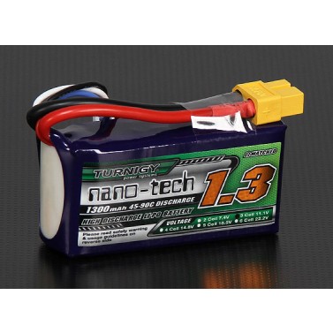 TURNIGY NANO-TECH 1300mAh 3S 45-90C,Chinahobbyline