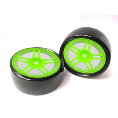 DRIFT RÄDER 1:10 GRÜN, 63mmx26mm