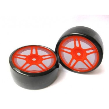 DRIFT RÄDER 1:10 ROT, 63mmx26mm