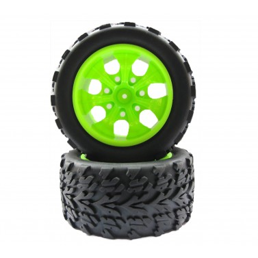 OFFROAD RÄDER 1:10 MONSTER, GRÜN, 115mmx50mm 