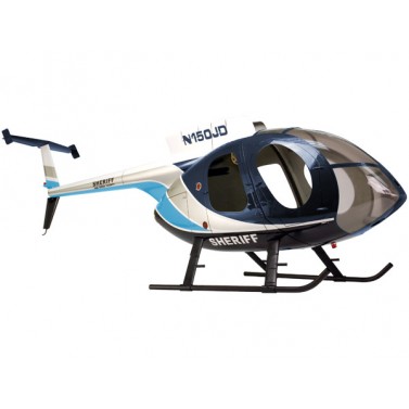 HUGHES 500E, 50 SCALE FUSELAGE ( Sheriff blau )