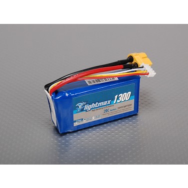 FLIGHTMAX 1300mAh 11.1V 3S1P 20C, Chinahobbyline