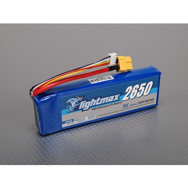 FLIGHTMAX 2650mAh 11.1V 3S1P 30C, Chinahobbyline