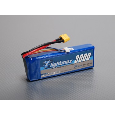 FLIGHTMAX 3000mAh 14.8V 4S1P 20C, Chinahobbyline