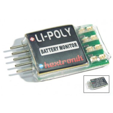 MINI LI-PO BATTERY MONITOR 4S, Chinahobbyline