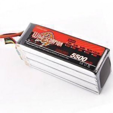 LI-PO AKKU WILD SCORPION 5500mAh 22.2V 6S 45C