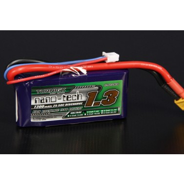 TURNIGY NANO-TECH 1300mAh 2S 25-50C,Chinahobbyline
