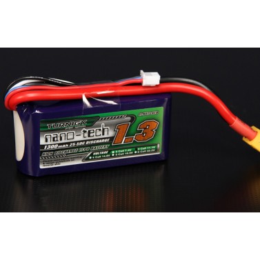 TURNIGY NANO-TECH 1300mAh 3S 25-50C,Chinahobbyline