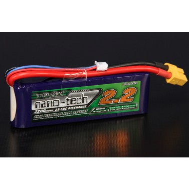 TURNIGY NANO-TECH 2200mAh 2S 25-50C,Chinahobbyline