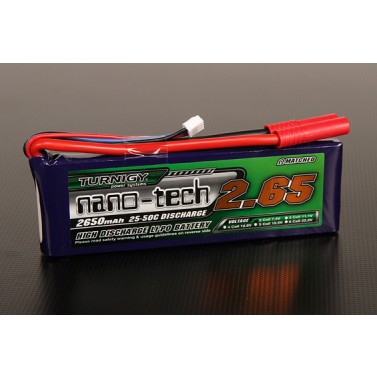 TURNIGY NANO-TECH 2650mAh 2S 25-50C,Chinahobbyline