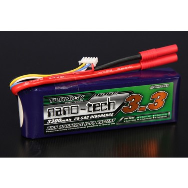 TURNIGY NANO-TECH 3300mAh 4S 25-50C,Chinahobbyline