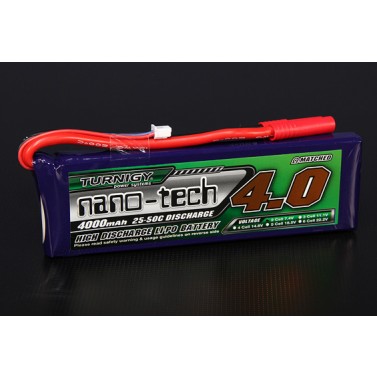TURNIGY NANO-TECH 4000mAh 2S 25-50C,Chinahobbyline