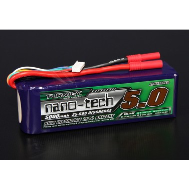 TURNIGY NANO-TECH 5000mAh 6S 25-50C,Chinahobbyline