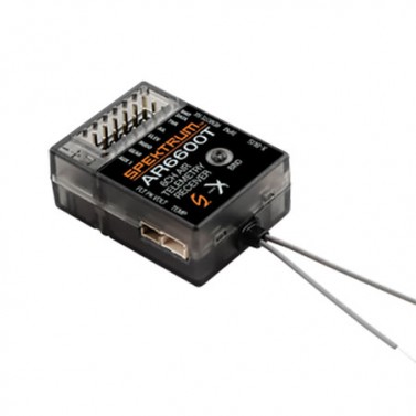 EMPFÄNGER AR6600T AIR DSMX 6CH MIT TELEMETRIE INKL. SATELLITENEMPFÄNGER, Spektrum