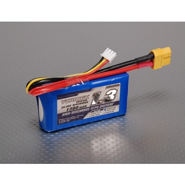 TURNIGY 1300mAh 7.4V 2S1P 20C, Chinahobbyline